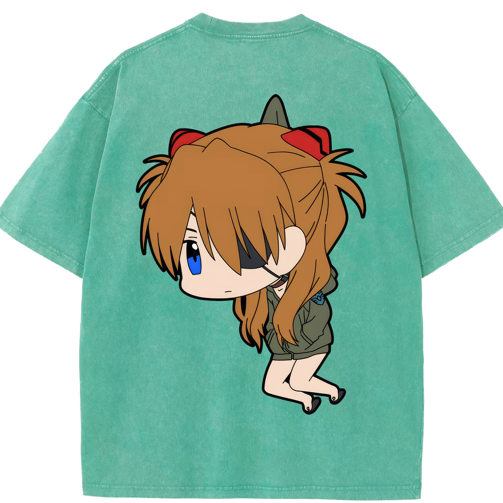 （画像用） EVA 新世紀エヴァンゲリオン 綿100% ヴィンテージ風 半袖Tシャツ（背面プリント）